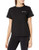 Champion Women's Classic Tee- Left Chest Script- Black- Medium
