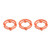 Blade Retaining Rings- Shaving Replacement Heads for Philips Norelco Series 7000 9000 RQ12 Models- Portable and Convenient-Orange- 3Pcs-