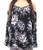 I-N-C Womens Cold Shoulder Knit Blouse- Black- Medium