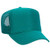 Otto Cap Youth 5 Panel High Crown Mesh Back Trucker Hat Polyester Foam Front Jade