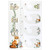 Northcott Watch Me Grow Chart  and  Bib 28'' Panel Fabric- Cream Multi