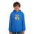 Nintendo Boys Super Mario Pullover Hoodie- Blue/Gray- Pullover Hoodie for Kids- 8
