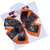 Orange Camo Pinwheel Hair Bow 4inch MADE IN USA