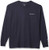 Champion Men's Classic Long Sleeve Tee- Left Chest Script- Navy- X-Large