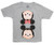 Disney Mickey Minnie Mouse Tsum Tsum Gray Youth T-Shirt- Small