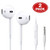 Aux Headphones/Earphones/Earbuds, 3.5mm aux Wired Headphones Noise Isolating Earphones Built-in Microphone & Volume Control Compatible iPhone iPod iPad Samsung/Android / MP3 MP4(2 Pack)