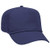 Otto Cap Five Panel Mid Profile Mesh Back Trucker Hat Cotton Blend Twill Navy