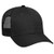 Otto Cap Six Panel Low Profile Mesh Back Trucker Hat Cotton Blend Twill Black