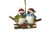 Winter Songbirds Perched on Branch Hanging Holiday Ornament
