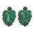 Beaded Palm Leaf Earrings for Women Bohemian Statement Dangle Earrings Fashion Summer Beach Jewelry -b-green- Beaded Palm Leaf Earrings for Women Bohemian Statement Dangle Earrings Fashion Summer Beach Jewelry -b-green-
