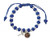 Religious Gifts Silver Tone Mary Untier of Knots Blue Cord Rosary Bracelet- 8 Inch