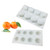Houchu Orange Silicone Cake Mold For Baking Mousse Cake- 3D Silicone Baking Molds for Baking Chocolates Ice Cream Pudding Mould Dessert Fruit Mousse Molds Bakeware Tools-8-Cavity-