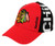NHL Men's Chicago Blackhawks 2016 Draft Flex Cap- Red- L/XL