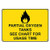 Weatherproof Plastic Partial Oxygen Tanks See Chart for Usage Time Sign with English Text and Symbol