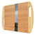 Vina Bamboo Cutting Board  Extra Large 16inch x 11.5inch Kitchen Chopping board Serving Platter with both sides handle- Eco-friendly