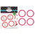 Amscan 5 Sheets Lovely Scalloped Party Labels- 2inch- Apple Red