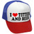 I Heart Titties and Beer - Love Funny Joke Gag - Unisex Adult Trucker Cap Hat- RWB I Heart Titties and Beer - Love Funny Joke Gag - Unisex Adult Trucker Cap Hat- RWB