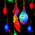 Halloween String Lights 30 LED Skeleton Skull String Lights 15 Feet Battery Operated Halloween Colorful Decorative Hanging Lights for Halloween Indoor Outdoor Home Decoration