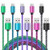 USB C Cable Fast C Type Charging Cord 5Pack 6FT Android USB-C Charging Cable Braided Phone Charger for Samsung Galaxy S21 Ultra 5G S21Plus S20 FE Note 21 20 Ultra A21 A11 A12 A20 A51 A71 A10E S10 S9 S8