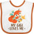 Inktastic My Gigi Loves Me Fox Gift Baby Bib White and Orange 2db26