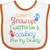 Inktastic Cowboy Like Daddy Baby Bib White and Orange 24425