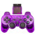 Cotchear Wireless Gamepad for PS2 Controller for Playstation 1 2 Console Joystick Double Vibration Shock Joypad Wireless Controle - Purple