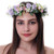 Ever Fairy Flower Headbands for Women Wedding Flower Crown for Girls Party Floral Hair Wreath Headpiece for Women Bridal Maternity -Purple-