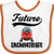 Inktastic Snowmobiling Future Snowmobiler Baby Bib White and Orange 3a416