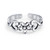 Flowers And Heart Craved Swirl Cut Out Filigree Midi Band Toe Ring For Women 925 Silver Sterling Mid Finger Adjustable