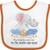 Inktastic My Daddy Loves Me to The Moon and Back Baby Bib White and Orange 3b10a