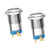 Monrand 12mm Latching Push Button Switch-12V DC ON/Off Self-Locking Latching Push Button Switch Waterproof LED Light Toggle Switches with Wire Socket Plug Mounting Hole -Red- 2Pack-