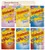 Starburst Singles to Go Variety Pack| 1 Box Each of 5 Flavors - Blue Raspberry All Pink Strawberry- Fruit Punch- Cherry and Lemon | Bundled with Ballard Hard Candy Recipe Card and Bonus Starburst Flavor