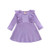 Infant Toddler Baby Girl Ribbed Ruffle Dress Cute Kids Solid Long Sleeve Dresses Top Fall Winter Warm Outfits Clothes -Ruffle Long Sleeve-Purple- 1-2T- Infant Toddler Baby Girl Ribbed Ruffle Dress Cute Kids Solid Long Sleeve Dresses Top Fall Winter Warm Outfits Clothes -Ruffle Long Sleeve-Purple- 1-2T-