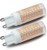 G9 LED Bulbs Bi Pin Base 6W G9 Base Bulbs- 60W Halogen Equivalent- Whirlpool Microwave Bulbs for Home Vanity Lighting -Soft White 3000K-
