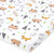 Cuddly Cubs Forest Animals Bassinet Sheets for Chicco Lullago, Halo Bassinest, Arms Reach Co Sleeper, MiClassic and Other Oval, Rectangle Basinette - Stretchy Jersey Cotton - Ultra Soft