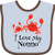 Inktastic I Love My Nonno Baby Bib White and Orange 23918
