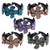 Claws Hair Rhinestone Bun Holders - Crystal Hairpin Half-balloon Expanding Hair Ponytail Holder Clips for Woman and Girls Hair Accessories-Flower 5 Color-L-