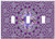 Switch Plate Triple Toggle - Spots Blacks Purples Patterns Round Circles 3
