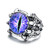XJW Mens Stainless Steel Ring Evil Devil Eye Gothic Eyes of Hell Demon Dragon Claw Gem Stone Vintage Biker Punk Ring Adjustable Size The Decorations -Evil Devil Eye purple-