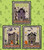 Haunted House Trio Cross Stitch Chart