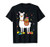 Cute Bunny Llama Bringing Easter Egg Basket Happy Easter T-Shirt