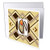 3dRose Russ Billington Monograms- Art Deco- Letter N - Letter N- Art Deco Native American Dreamcatcher Themed Monogram - 1 Greeting Card with Envelope -gc_299638_5-