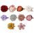 oenbopo Baby Girls Hair Clips 10Pcs Flower Hair Clip Set Floral Barrettes Handmade Hair Accessories for Newborn Infant Toddler Kids