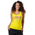 Zumba Fitness Soft Graphic Print Dance Workout Active Racerback Tops for Women- Mell-Oh Yellow A- M