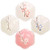 VanEnjoy Soy Sauce Cups- Japanese Dipping Bowl Soy Sauce Seasoning Dishes Soy Dipping Sauce Dishes set of 4- Floral pattern with Flower shape