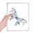 Blue Butterfly Kite Notebook Loose Leaf Diary Refillable Journal Stationery