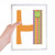 H Alphabet Orange Fruit Cute Pattern Notebook Loose Leaf Diary Refillable Journal Stationery