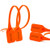 YAFENG Tamper Seals Self-Locking Plastic Tag Fastener Ties -100pcs- Orange-