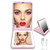 ONELAS LED Lighted Compact Mirror-HD Small Vanity Mirror-1X 2X Magnification Travel Makeup Mirror Double Sided-Rechargeable Light Mirrors- Handheld-Portable Folding For Pocket-Girls-Friend-Gift -Pink-