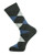 Mysocks Unisex Ankle Socks Argyle Dark Anthracite Blue White
